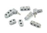 SMOOTHIE V6 WIRE SEPARATOR KIT FOR 7-8mm PLUG WIRES, 2 BRACKETS, 2 2-PLACE, AND 4 3-PLACE WIRE SEPARATORS, GRAY