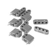 SMOOTHIE VERTICAL WIRE SEPARATOR KIT FOR 7-8mm PLUG WIRES, 6 BRACKETS, 2 2-PLACE, 2 3-PLACE, AND 4 4-PLACE SEPARATORS, GRAY