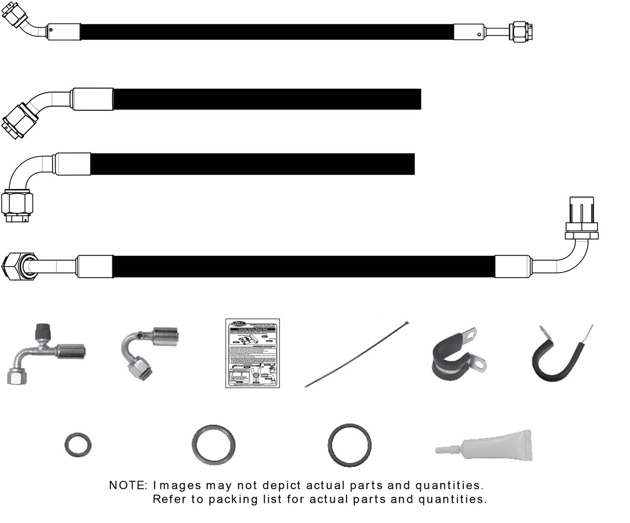 1961-64 Ford F-100 SureFit® Reduced Barrier Modified Hose Kit