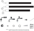 1964 1/2-66 Mustang SureFit® Reduced Barrier Modified Hose Kit, Passenger Side