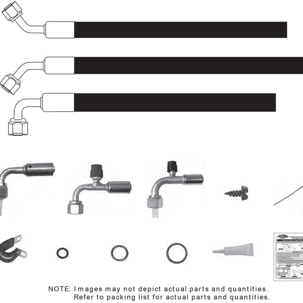 1964 1/2-66 Mustang SureFit® Reduced Barrier Modified Hose Kit, Passenger Side
