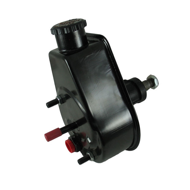 Borgeson - Power Steering Pump - P/N: 800324 - Saginaw self contained power steering pump for 1972-1974 Jeep CJ5, CJ6 and Wagoneer. Remanufactured. With new cap and black power coated reservoir.