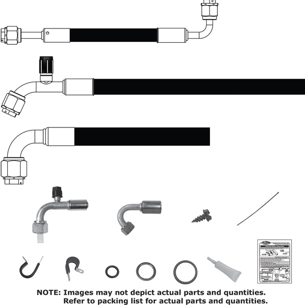 1970-74 Barracuda/Challenger with Factory Air SureFit® Reduced Barrier Modified Hose Kit