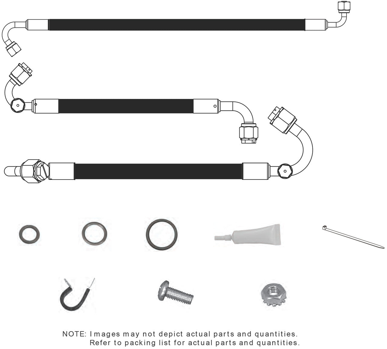 1955-57 Chevrolet Pickup SureFit® Reduced Barrier Standard Hose Kit