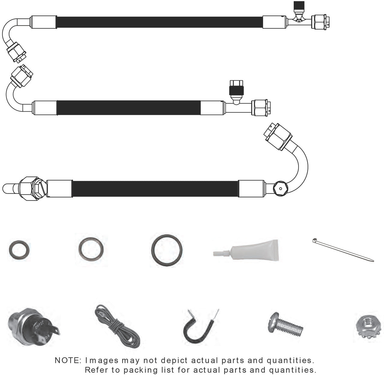 1958-59 Chevrolet Pickup SureFit® Reduced Barrier Standard Hose Kit