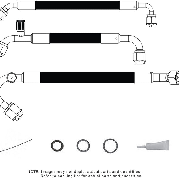 1968-72 Oldsmobile Cutlass without Factory Air SureFit® Reduced Barrier Standard Hose Kit