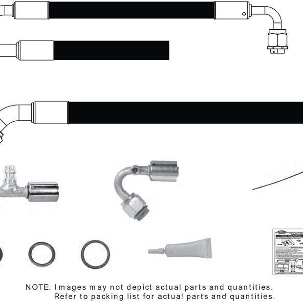 1968-72 Oldsmobile Cutlass without Factory Air SureFit® Reduced Barrier Modified Hose Kit