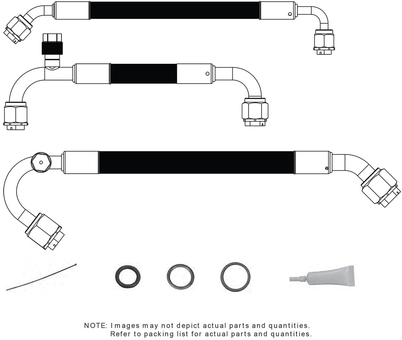 1968-72 Oldsmobile Cutlass with Factory Air SureFit® Reduced Barrier Standard Hose Kit