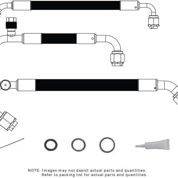 1968-72 Oldsmobile Cutlass with Factory Air SureFit® Reduced Barrier Standard Hose Kit