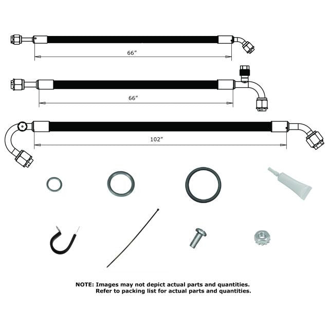 1969 Chevelle SureFit® Passenger-Side Reduced Barrier Standard Hose Kit