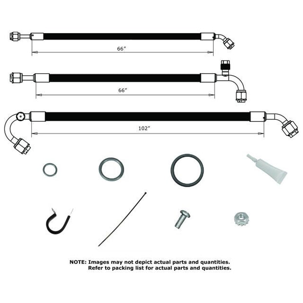 1969 Chevelle SureFit® Passenger-Side Reduced Barrier Standard Hose Kit