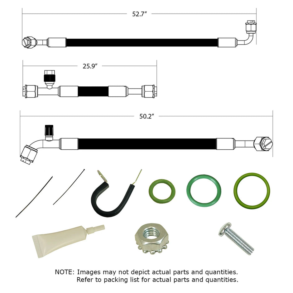 1957 Chevrolet Full-Size SureFit® Reduced Barrier Standard Hose Kit