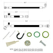 1957 Chevrolet Full-Size SureFit® Reduced Barrier Standard Hose Kit