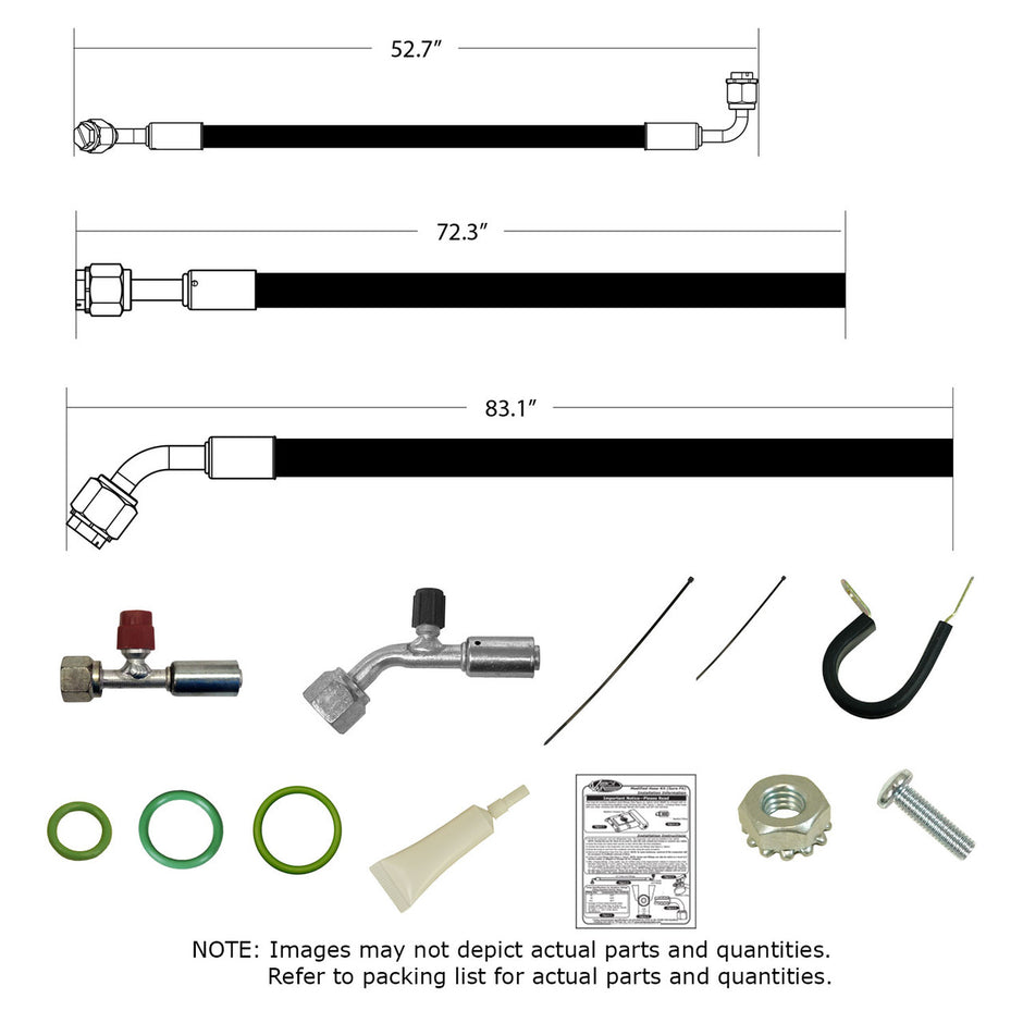 1957 Chevrolet Full-Size SureFit® Reduced Barrier Modified Hose Kit