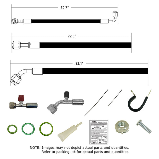 1957 Chevrolet Full-Size SureFit® Reduced Barrier Modified Hose Kit
