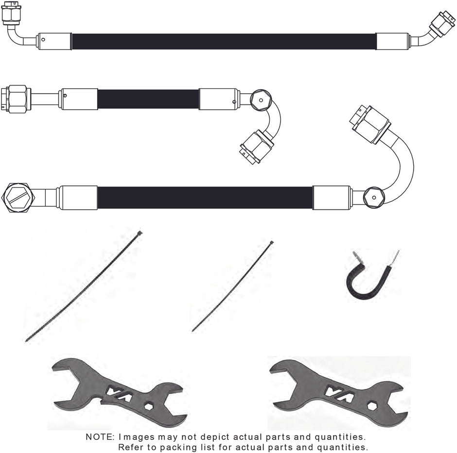 1955-56 Chevrolet Full-Size SureFit® Reduced Barrier Standard Hose Kit