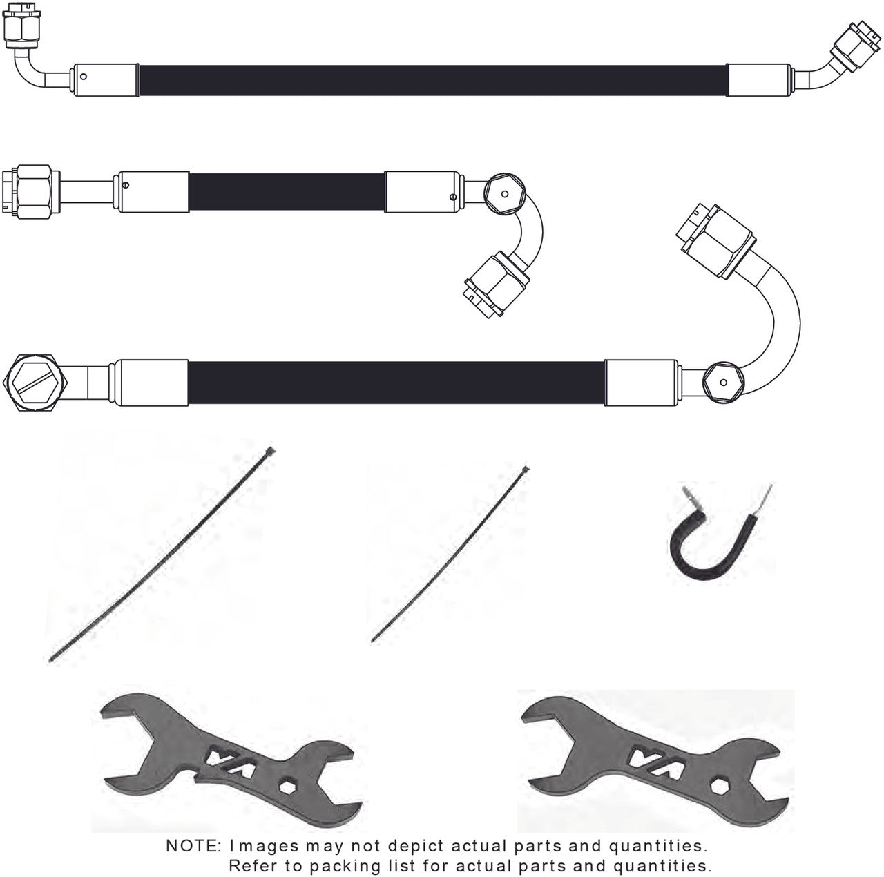 1955-56 Chevrolet Full-Size SureFit® Reduced Barrier Standard Hose Kit