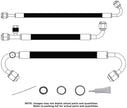 1958-62 Chevrolet Corvette SureFit® Reduced Barrier Standard Hose Kit  Passenger-Side Compressor