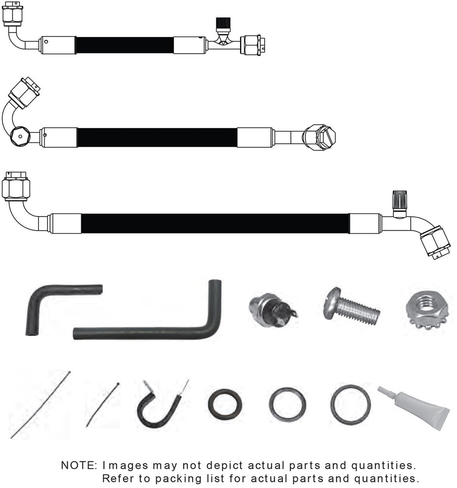 1963-67 Chevrolet Corvette without Factory Air SureFit® Reduced Barrier Standard Hose Kit