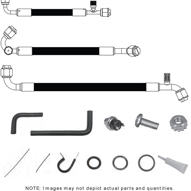 1963-67 Chevrolet Corvette without Factory Air SureFit® Reduced Barrier Standard Hose Kit