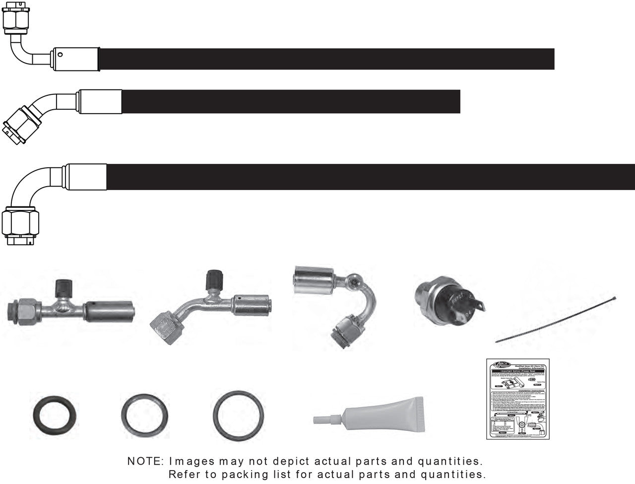 1963-67 Chevrolet Corvette SureFit® Reduced Barrier Modified Hose Kit