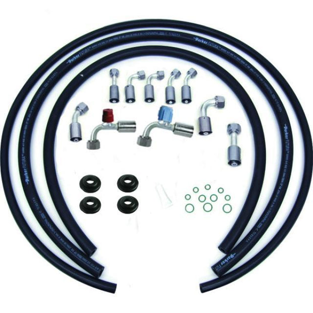 Reduced Barrier Beadlock 10-Fitting Refrigerant Hose Kit without Drier for 134a