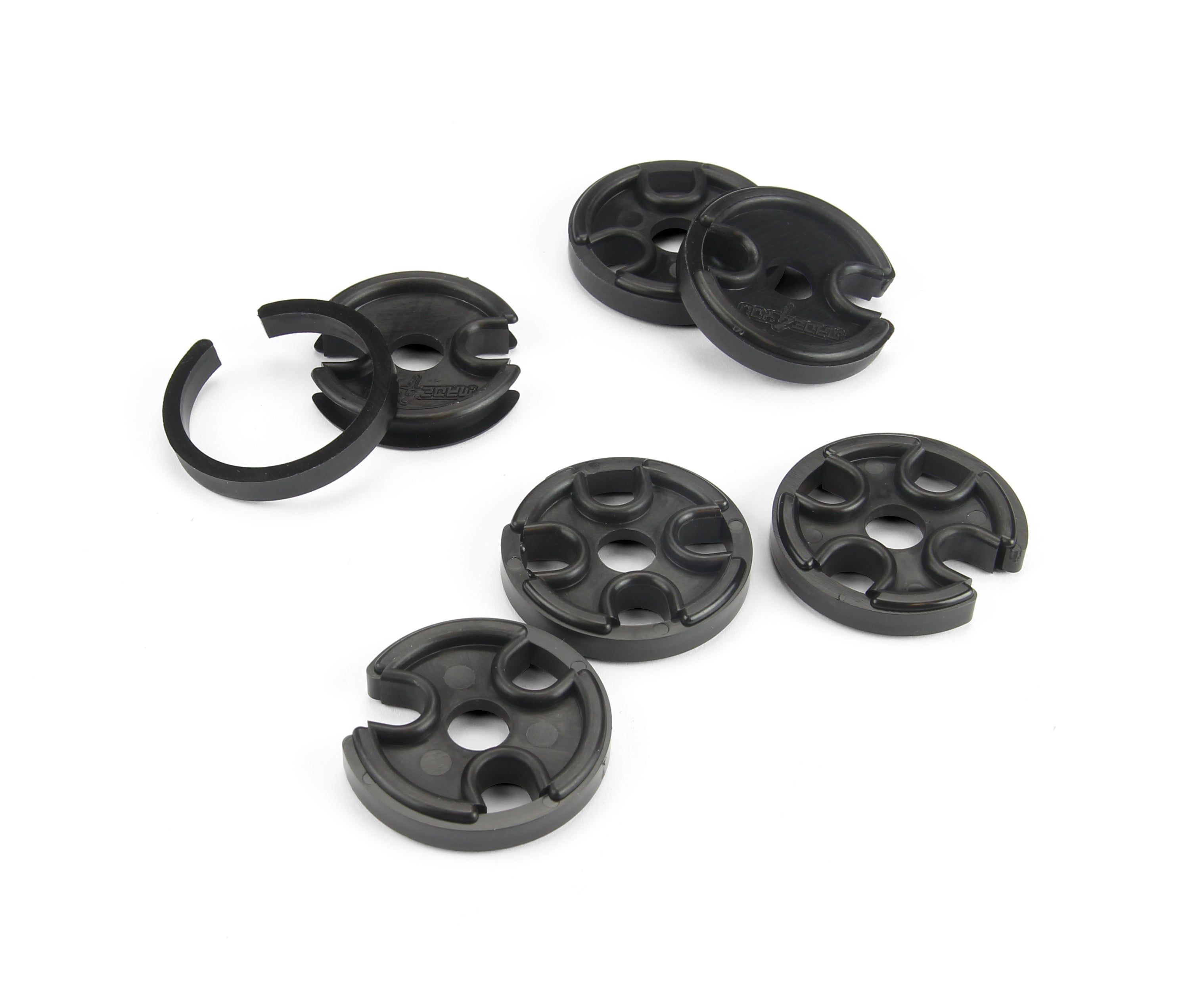 SPIN N SNAP, 7-8mm PLUG WIRE ROUTING KIT, 2 EACH 2,3, & 4 PLACE SEPARATORS, BLACK