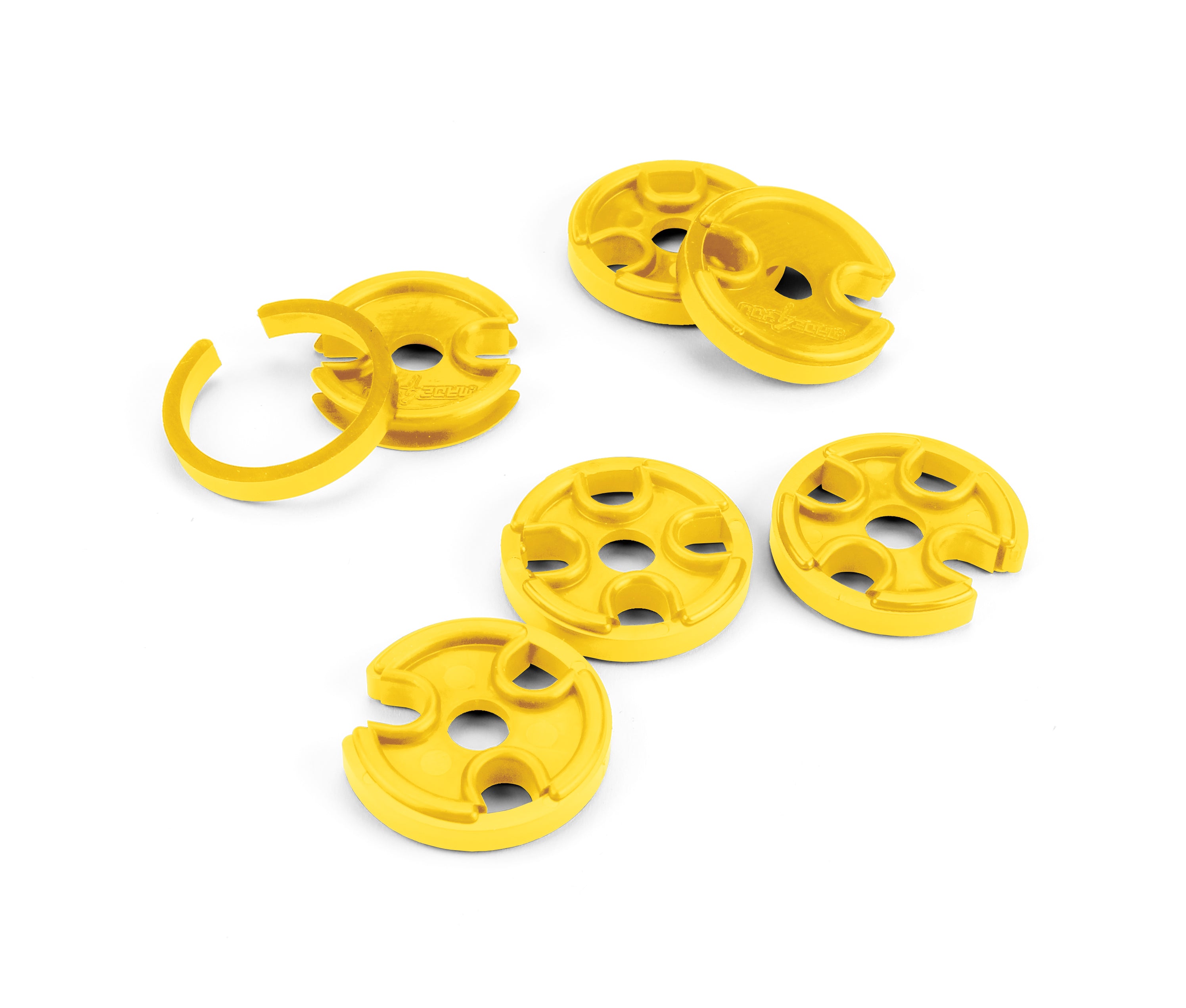 SPIN N SNAP, 7-8mm PLUG WIRE ROUTING KIT, 2 EACH 2,3, & 4 PLACE SEPARATORS, YELLOW