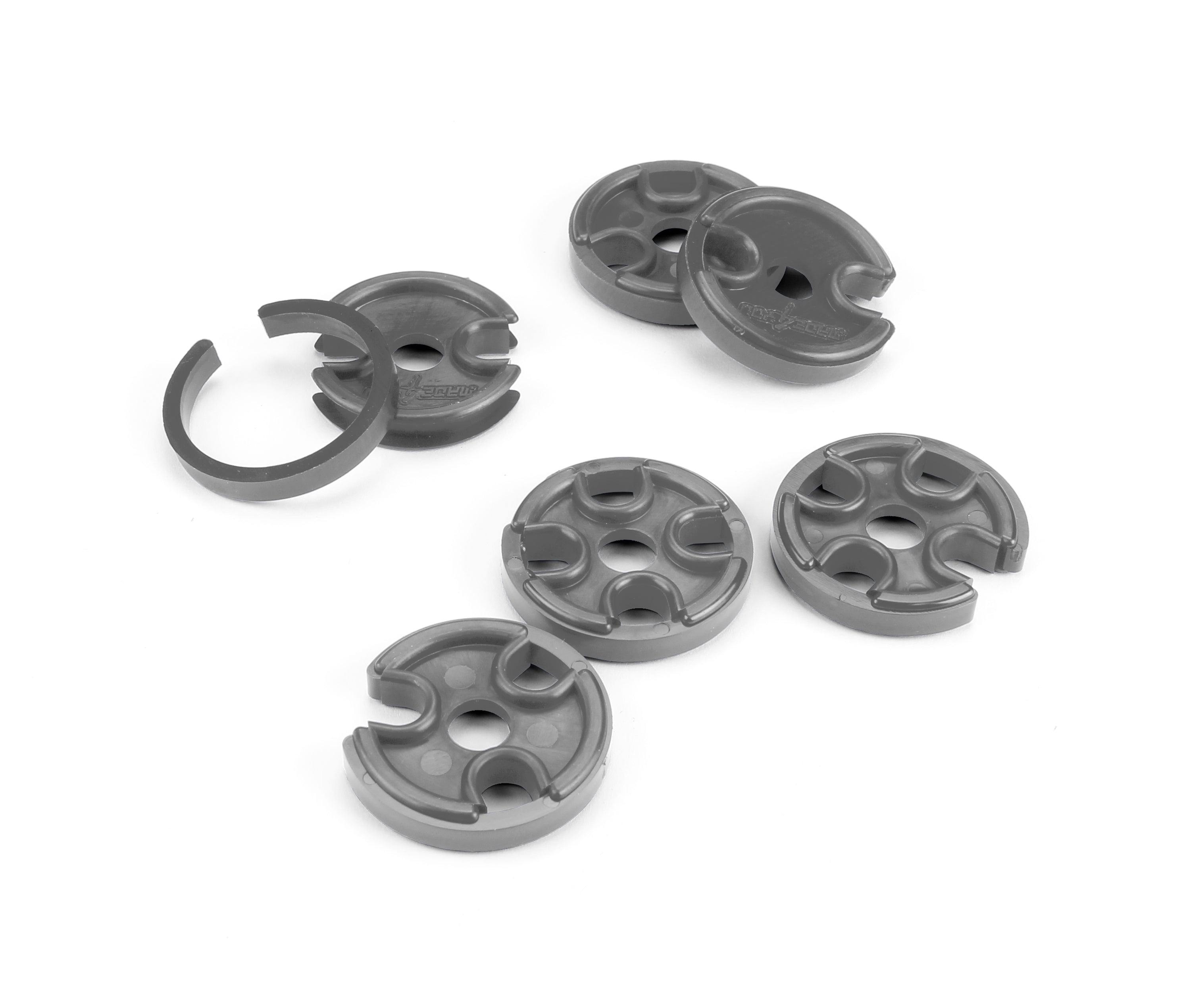 SPIN N SNAP, 7-8mm PLUG WIRE ROUTING KIT, 2 EACH 2,3, & 4 PLACE SEPARATORS, GRAY