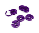 SPIN N SNAP, 7-8mm PLUG WIRE ROUTING KIT, 2 EACH 2,3, & 4 PLACE SEPARATORS, PURPLE