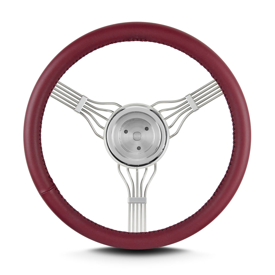 BANJO 15" W/ 3 BOLT HUB BURGANDY