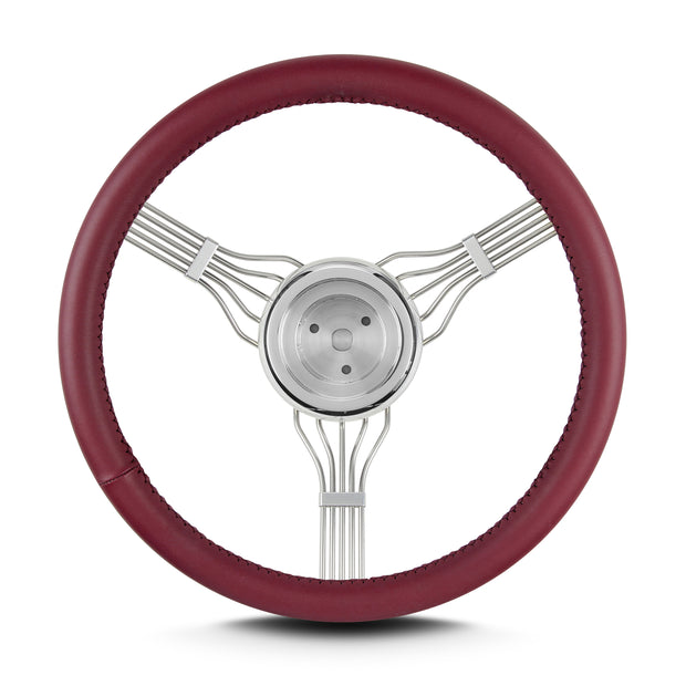 BANJO 15" W/ 3 BOLT HUB BURGANDY