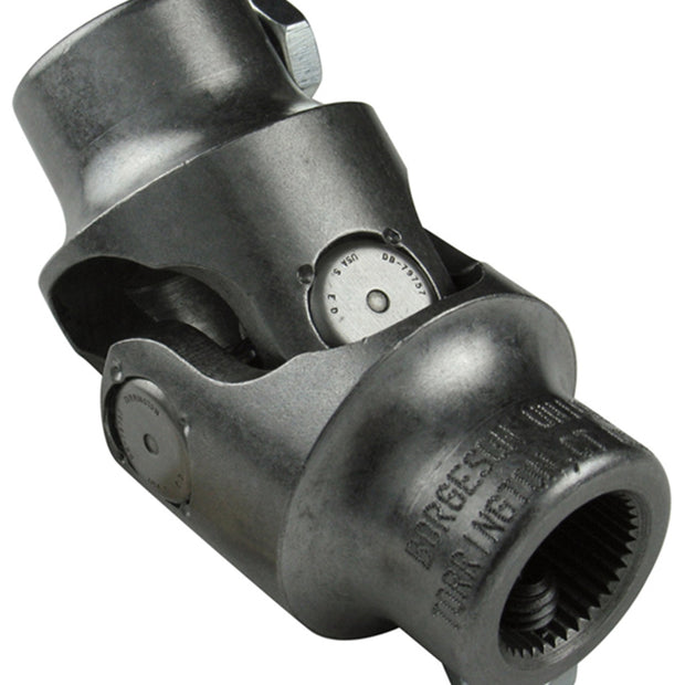 Borgeson - Steering U-Joint - P/N: 014955 - Steel single steering universal joint. Fits 3/4 in. Double-D X 3/4 in. Mustang V.