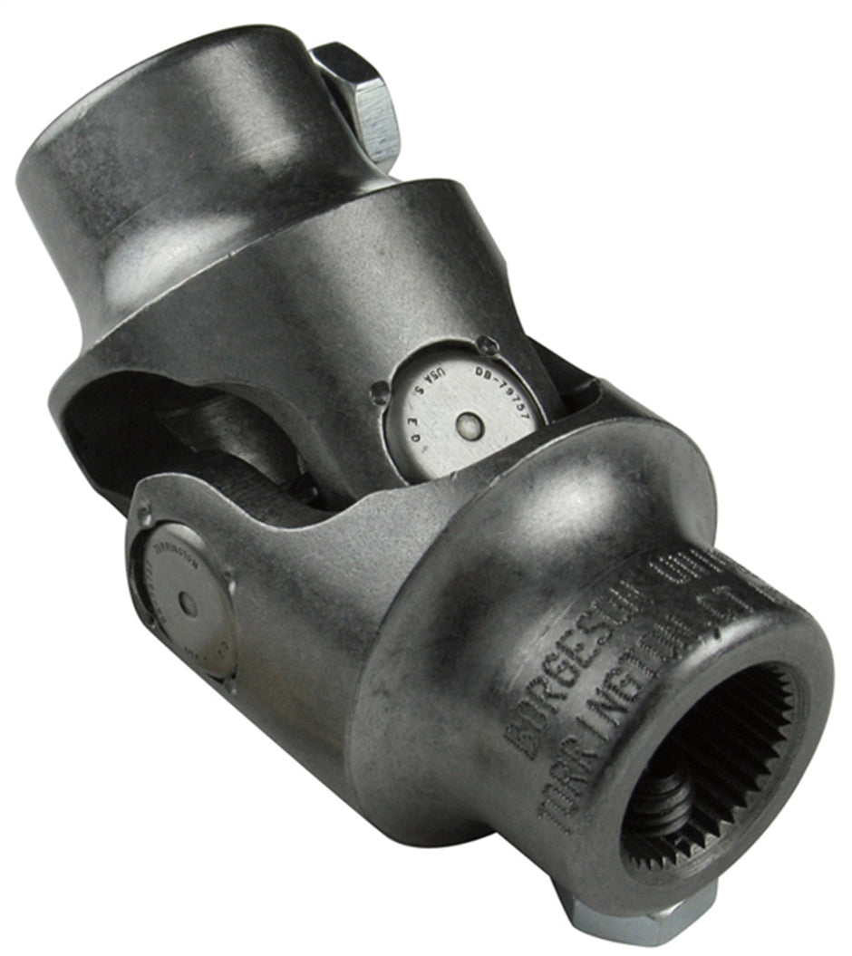 Borgeson - Steering U-Joint - P/N: 014331 - Steel single steering universal joint. Fits 1 in.-48 Spline X 3/4 in.-30 Spline.