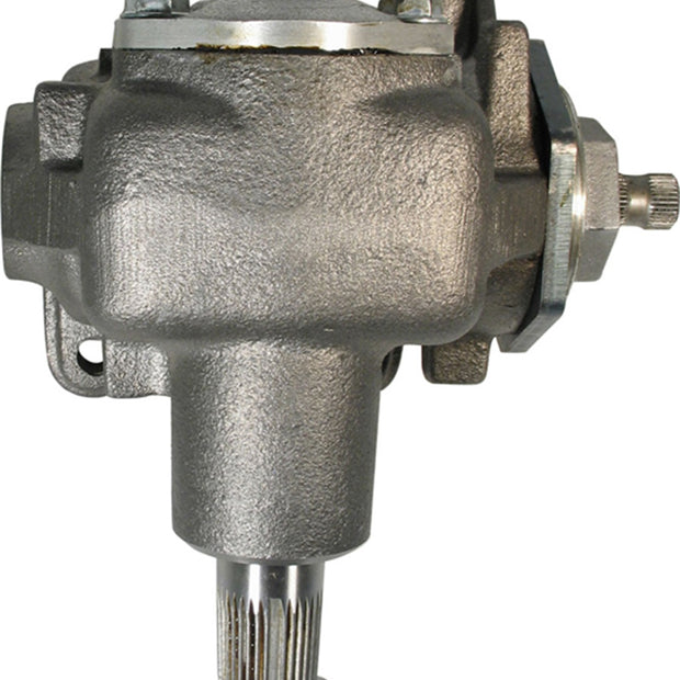 Borgeson - Manual Steering Box  - P/N: 920007 - OEM Saginaw 140 Vega manual steering box. New. 5/8 in.-36 Input spline with 22:1 ratio. Reversed for side steer applications.
