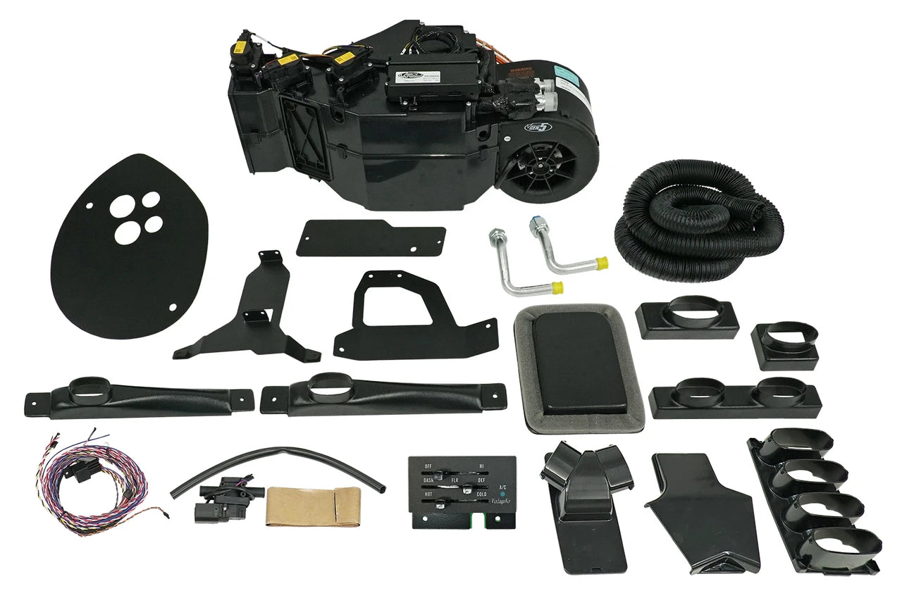 1970-74 Barracuda/Challenger with Factory Air GEN 5® SureFit® Evaporator Kit  Rallye Gauges