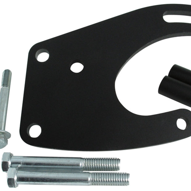 Borgeson - Pump Bracket - P/N: 802409 - Power steering pump bracket for attaching a Saginaw style P/S pump to Ford 289/302/351W. Painted black, with hardware.