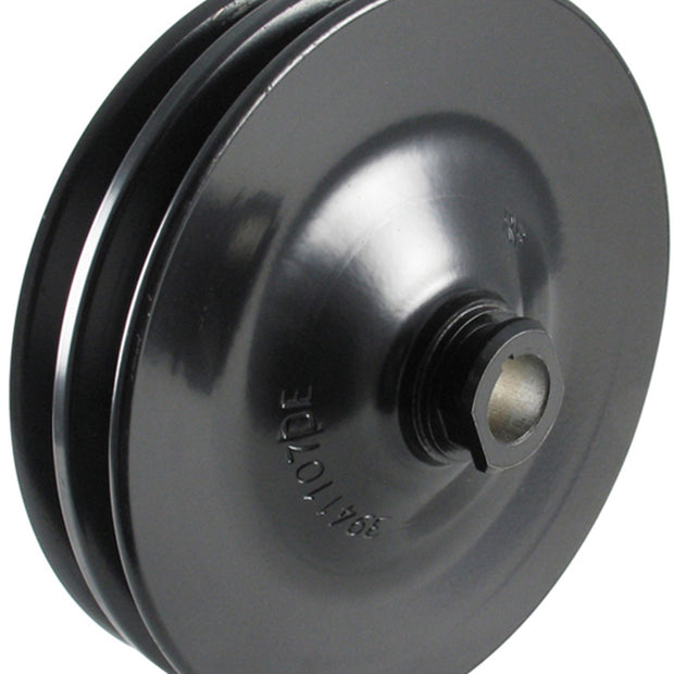 Borgeson - Power Steering Pulley - P/N: 801001 - OEM GM Power steering pulley. Steel 2 Row keyway style. Painted black.
