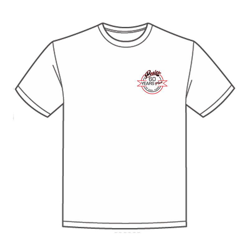 POSIES 60th Plus Anniversary White T-Shirt