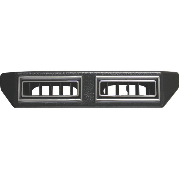 Dbl Under Dash Louver Assy for 2.5-Inch Hose  Black w/ Chrm Accents