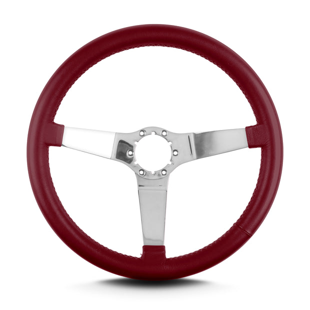VETTE 3 14" POLISHED STANDARD GRIP BURGANDY