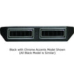 Double Under Dash Louver Assy w/ Single 2.5-Inch Inlet  All Black