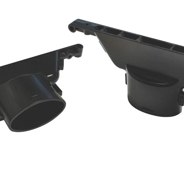 Defrost Duct Pair, Universal with Integrated Air Diverters for 2" Duct Hose