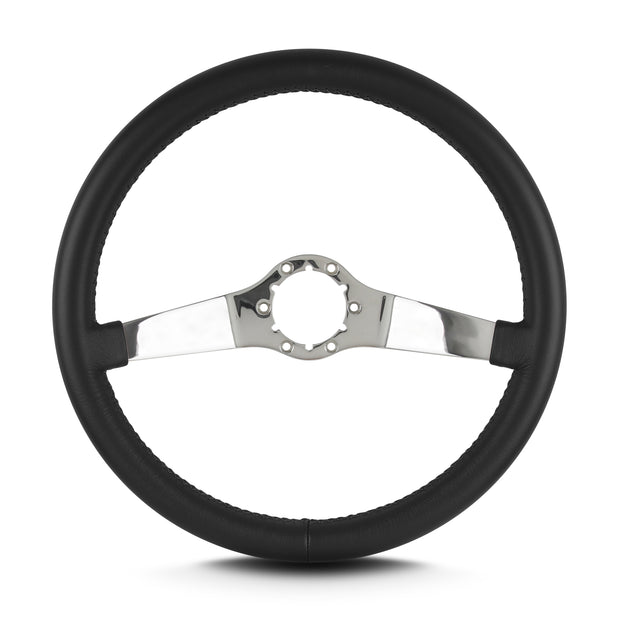 TWO SMOOTH 14" POLISHED STANDARD GRIP BLACK