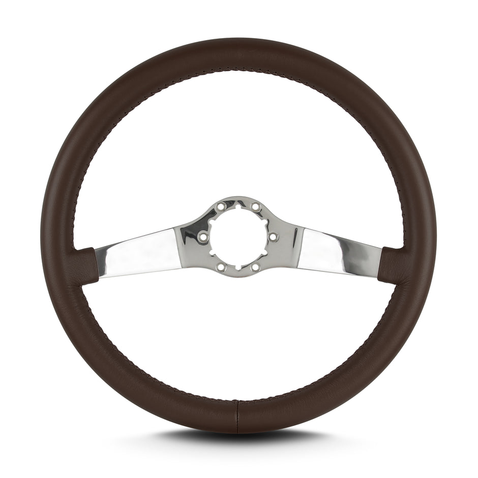 TWO SMOOTH 14" POLISHED STANDARD GRIP BROWN