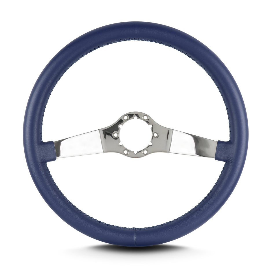 TWO SMOOTH 14" POLISHED STANDARD GRIP BLUE