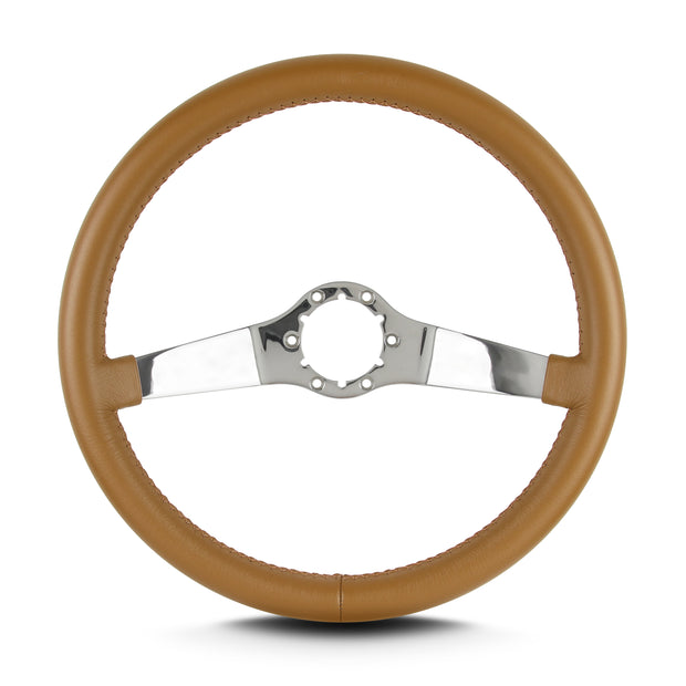 TWO SMOOTH 14" POLISHED STANDARD GRIP CHESTNUT