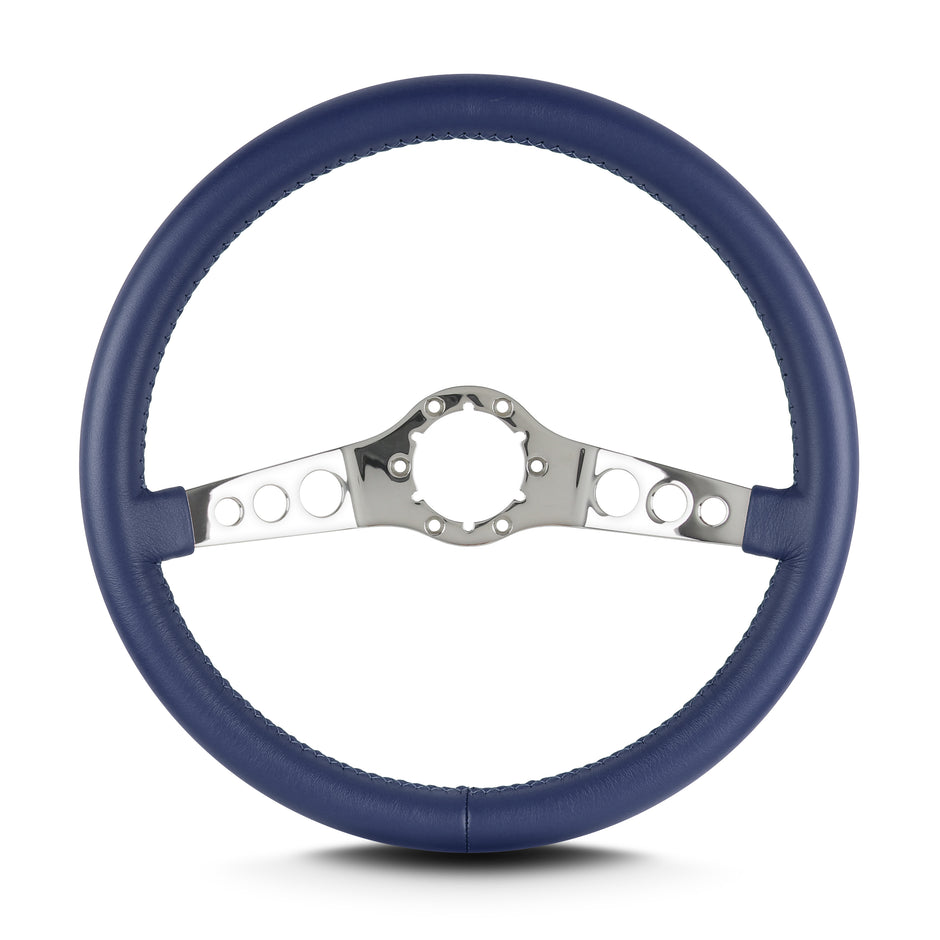 SS 14" POLISHED STANDARD GRIP BLUE