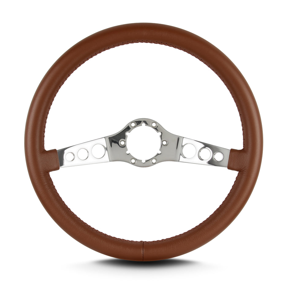 SS 14" POLISHED STANDARD GRIP CARAMEL