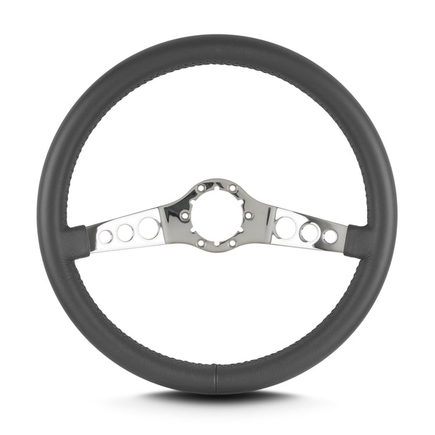 SS 14" POLISHED STANDARD GRIP DARK GREY